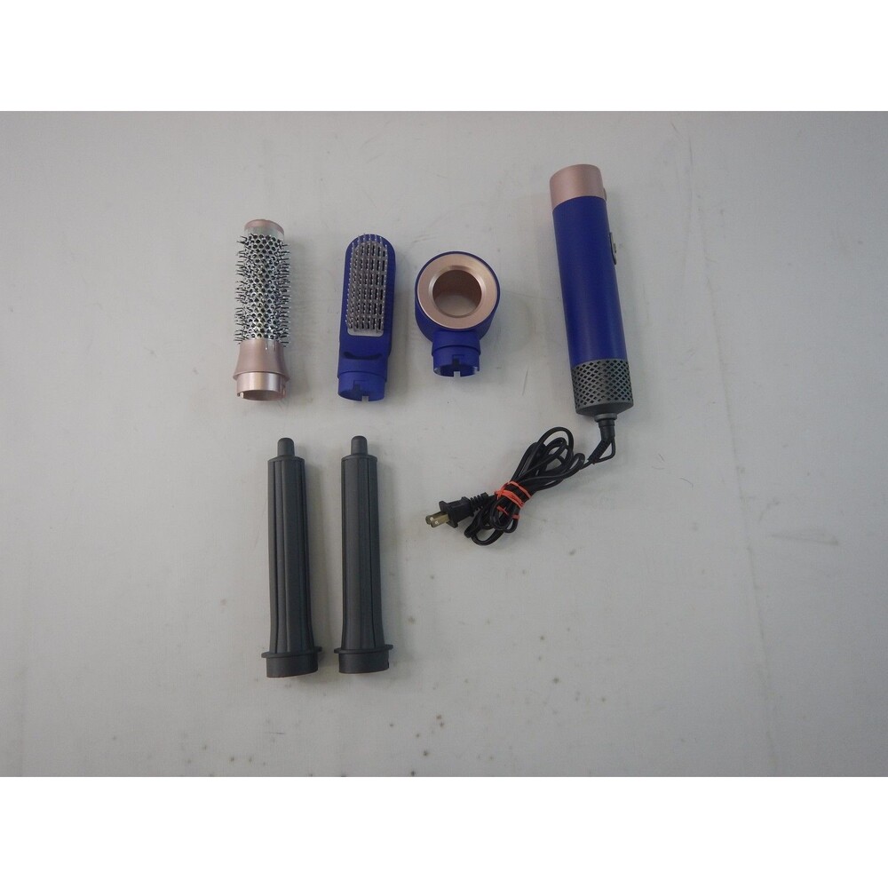 Monelos 5 in 1 Hair Straightening & Curling Styler, RoseGold/Blue